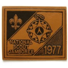 1977 National Jamboree Leather Patch