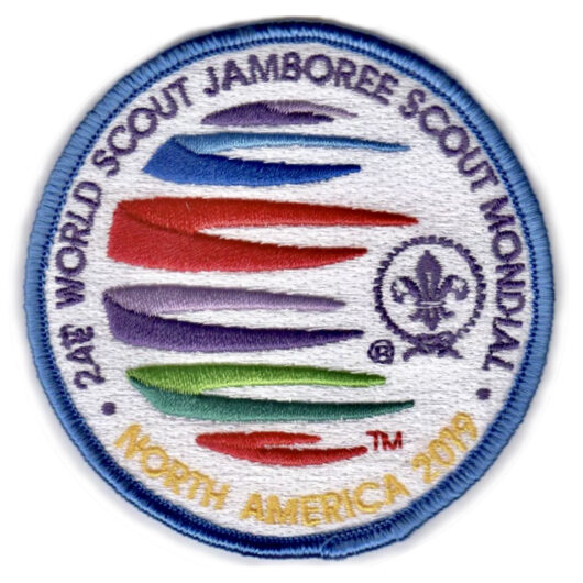 2019 World Jamboree Adult Leader Participant Pocket Patch - Blue Border
